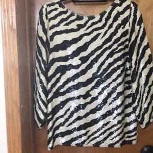 Exquisite sequin top